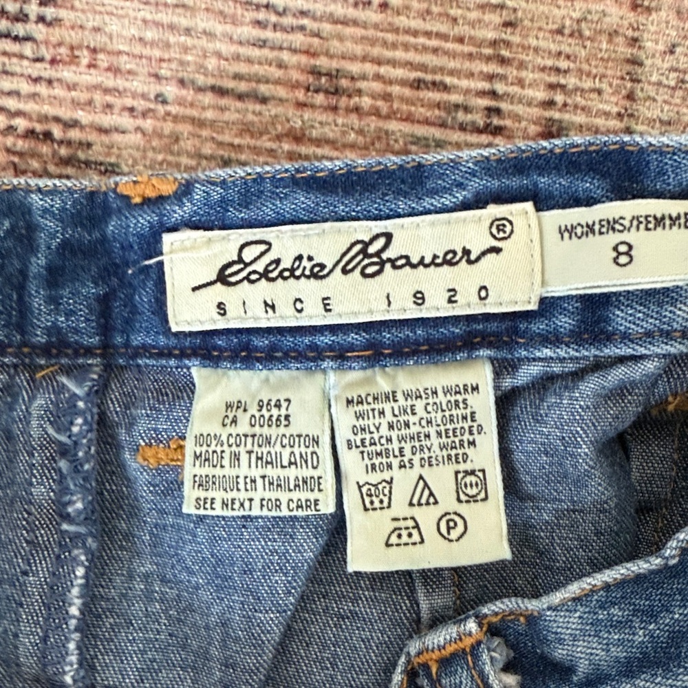 Eddie Bauer Vintage Blue Denim Jean Skirt - Picture 4 of 4